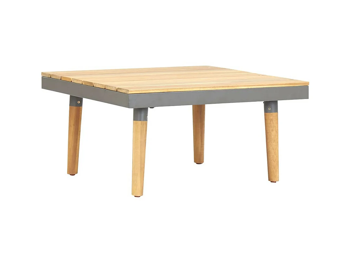Table basse de jardin 60x60x31,5 Bois solide d'acacia