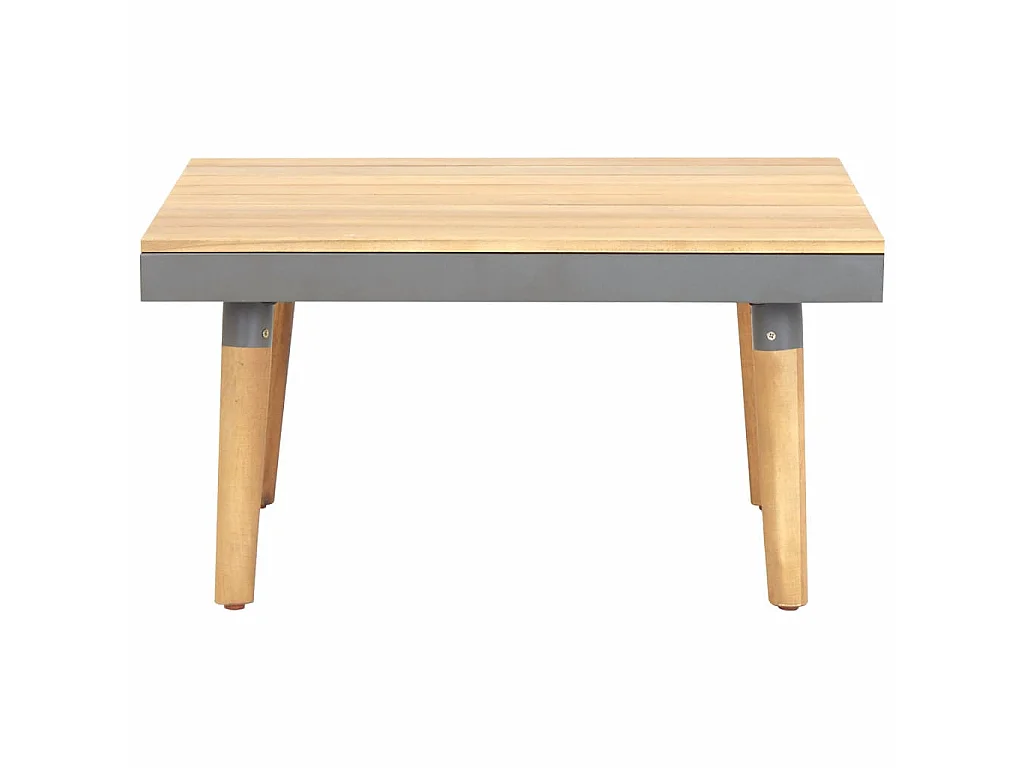 Table basse de jardin 60x60x31,5 Bois solide d'acacia