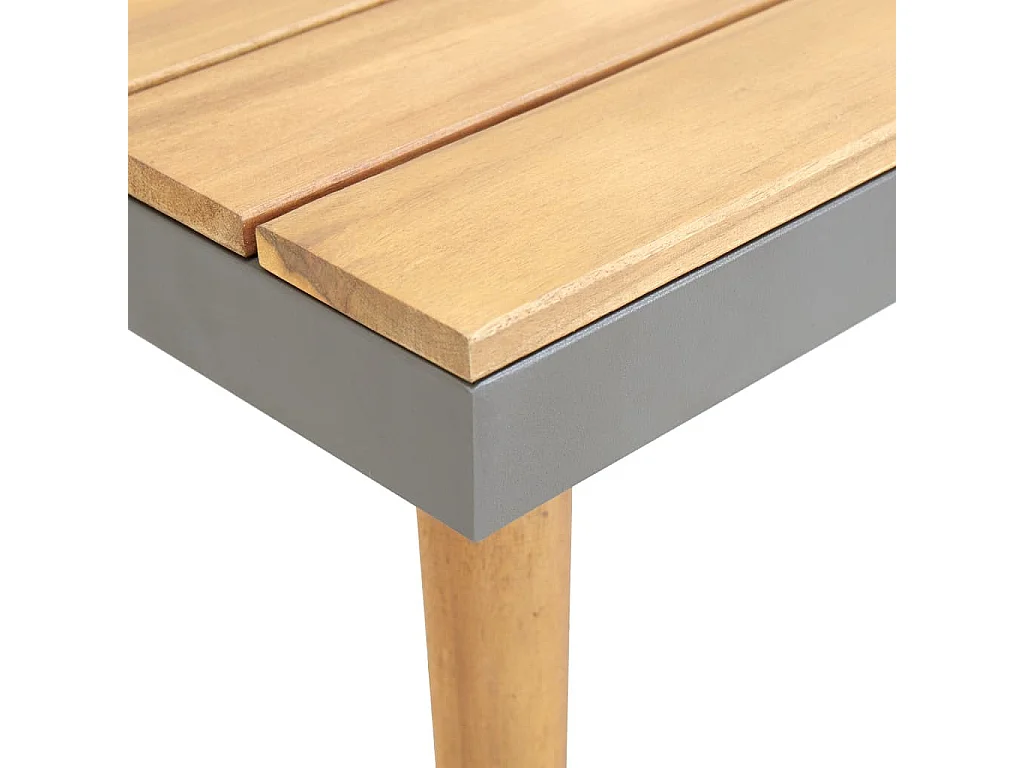 Table basse de jardin 60x60x31,5 Bois solide d'acacia