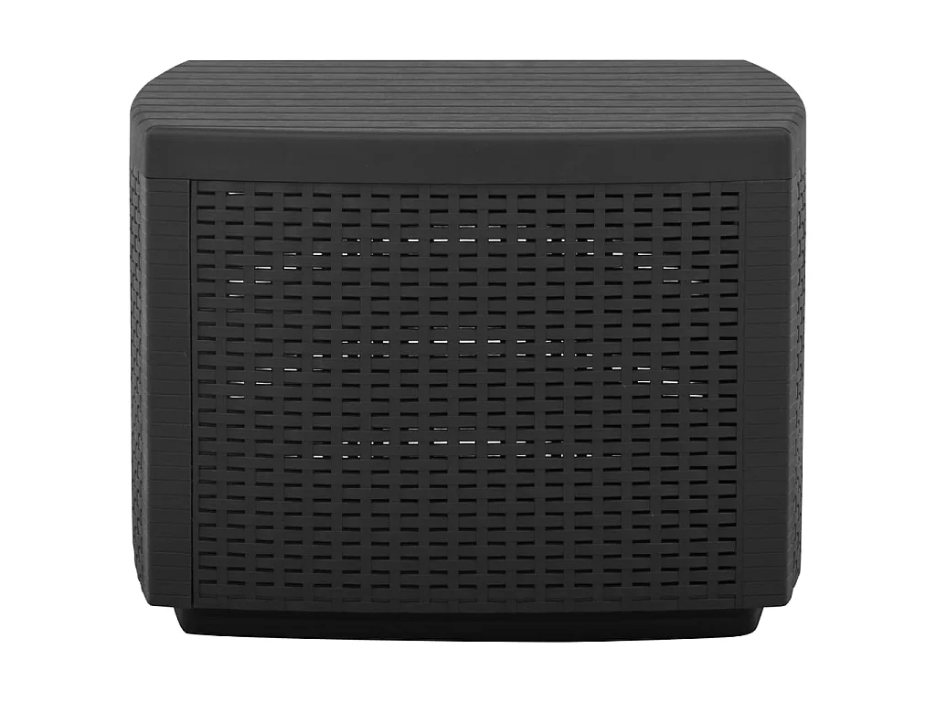 Tuintafel 53x53x40 cm kunststof grijs