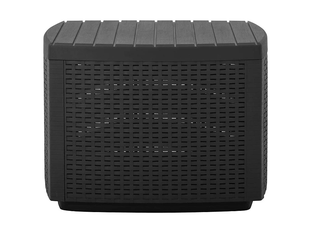 Tuintafel 53x53x40 cm kunststof grijs