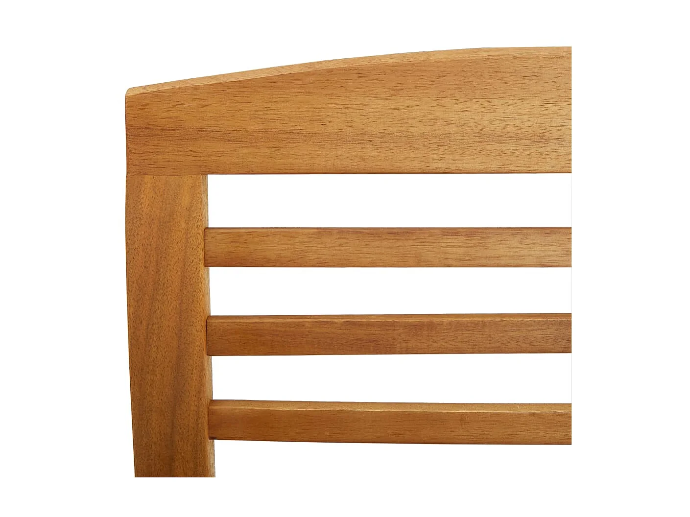 Salon de jardin 5 pcs Bois d'acacia massif 2