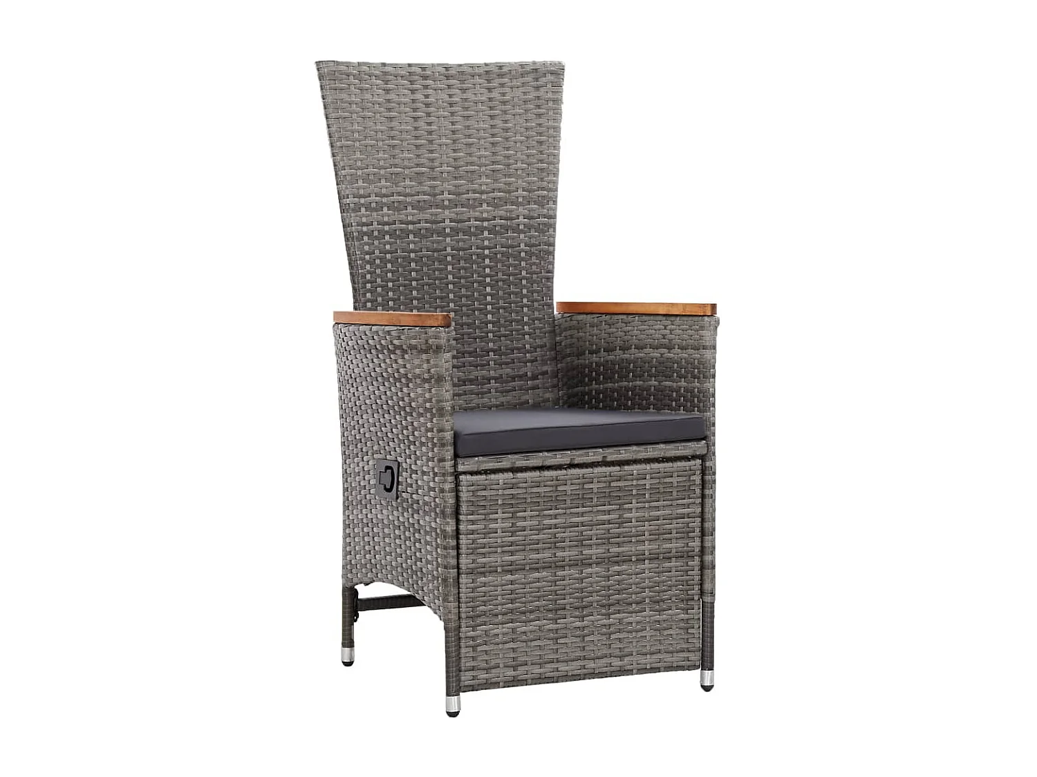 Ensemble de salle à manger de jardin avec coussins 7 pcs Gris