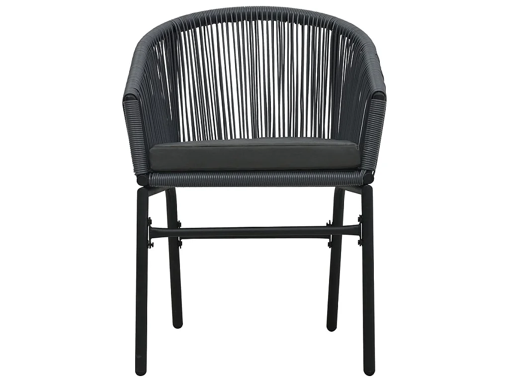 Ensemble de salle à manger de jardin 7 pcs Anthracite 10