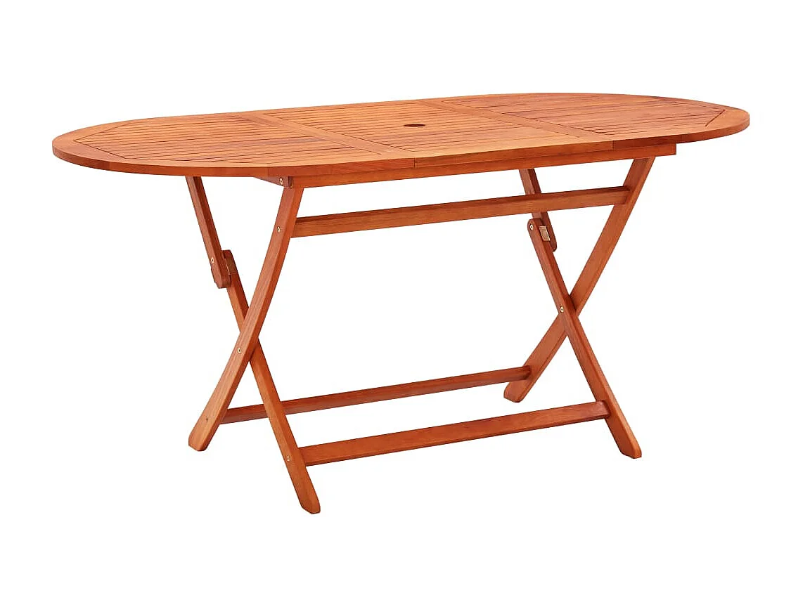 7-delige Tuinset inklapbaar massief eucalyptushout