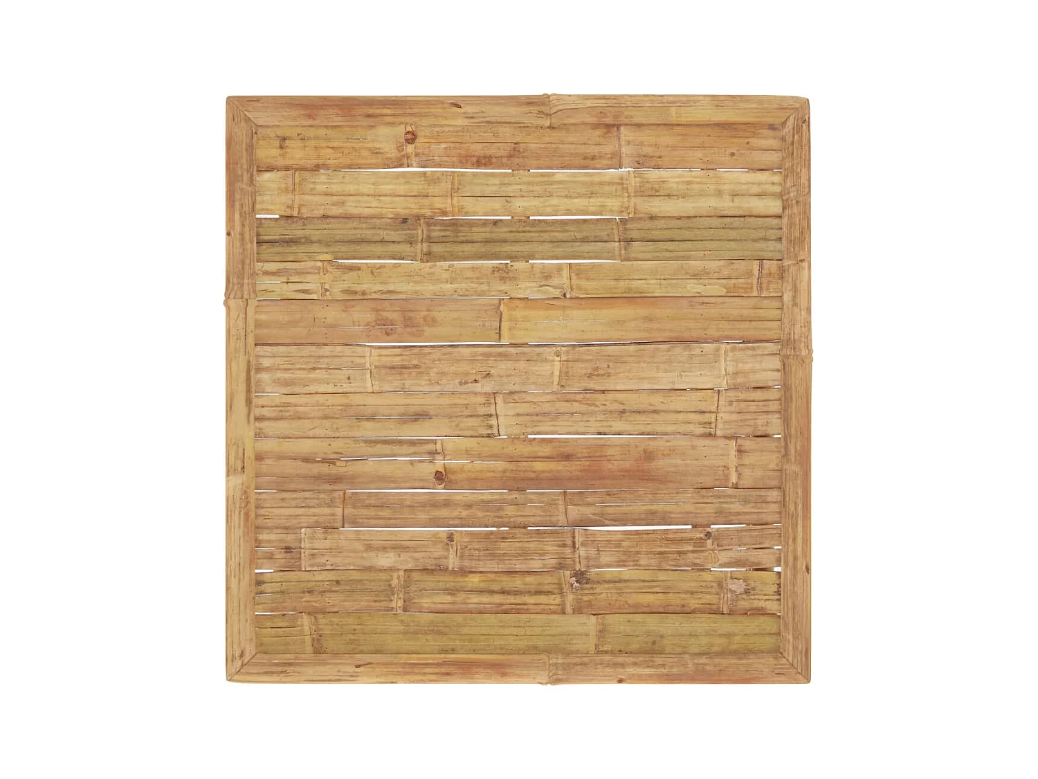 Set de muebles de jardín 4 piezas bambú con cojines gris oscuro