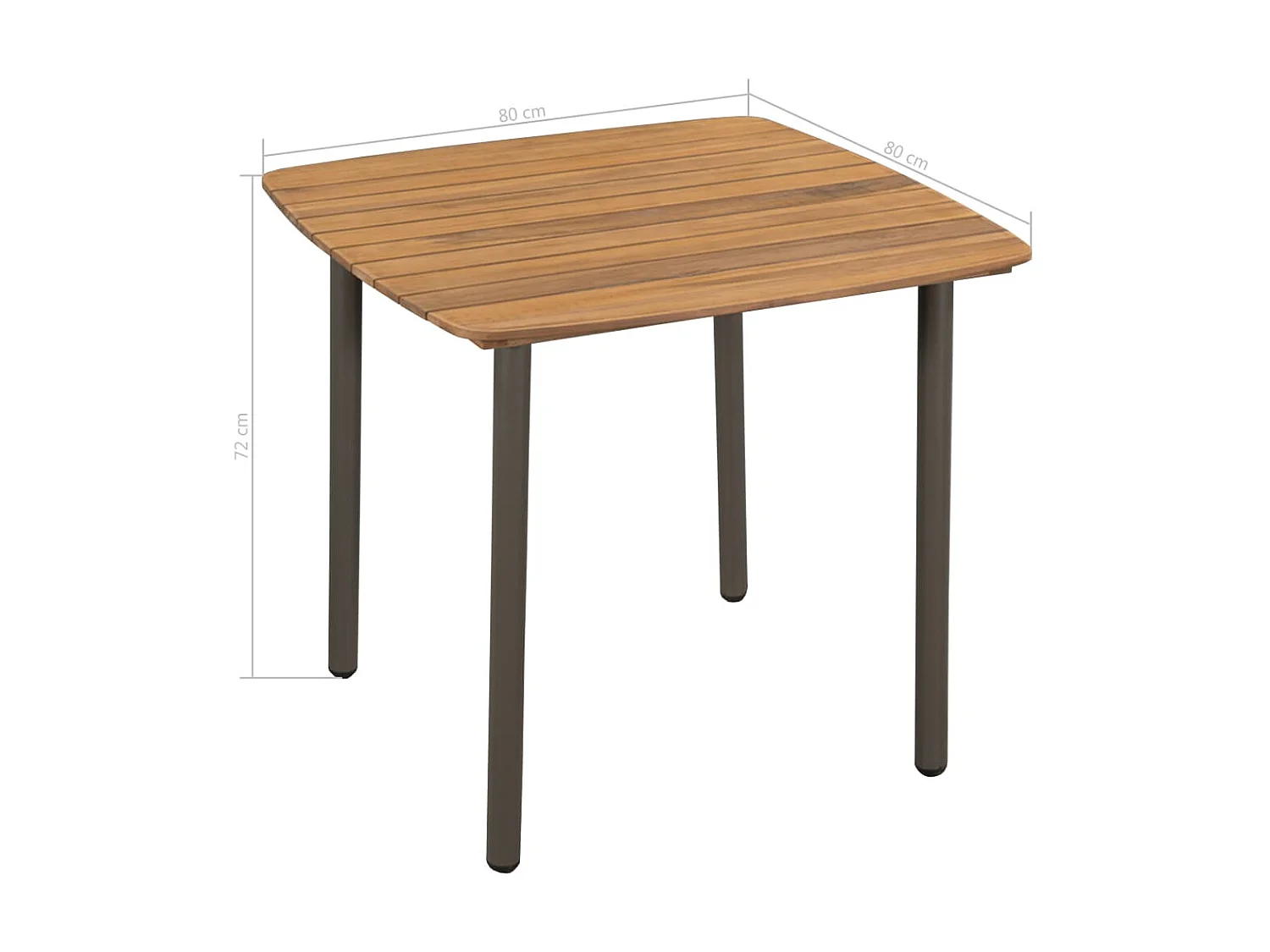 Ensemble de salle à manger de jardin 3pcs Résine tressée Marron 2