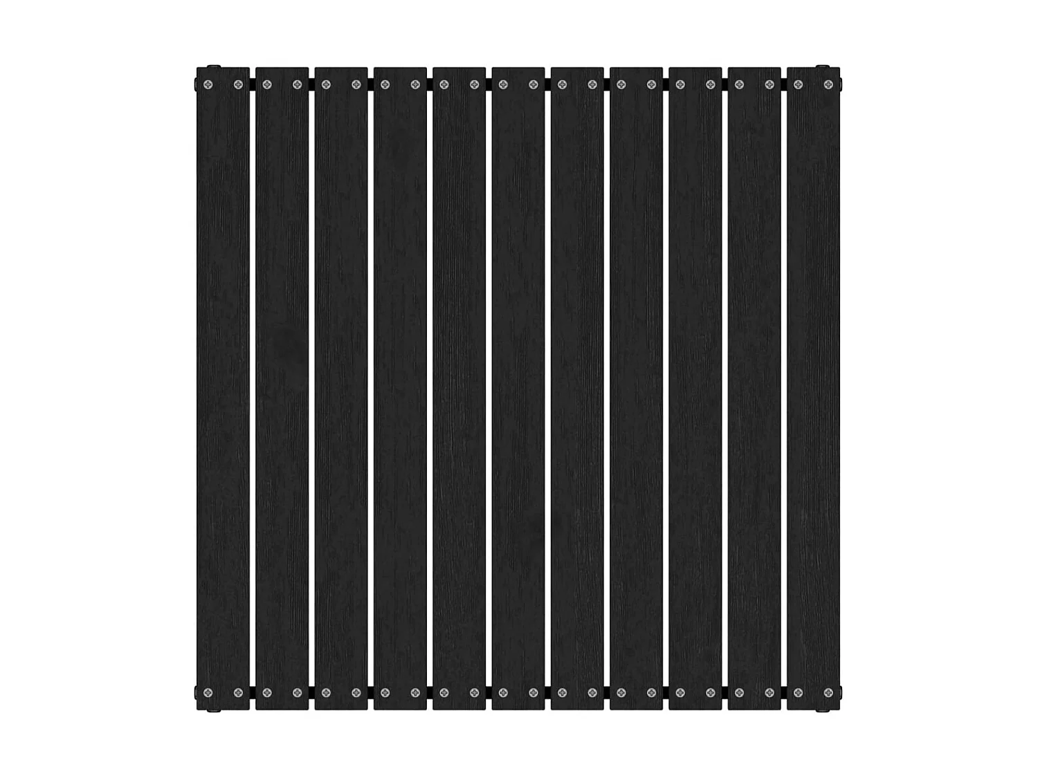 Repose-pied de jardin 70x70x30 Noir Bois de pin solide