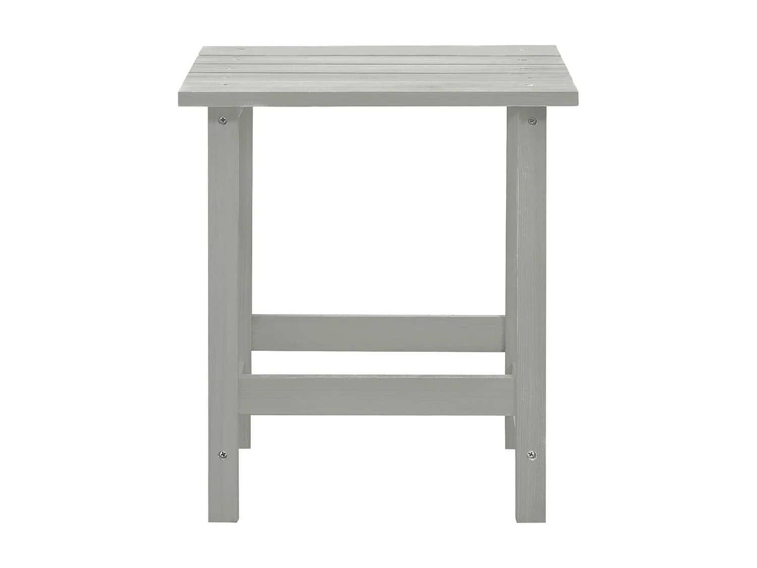 Chaise de jardin Adirondack avec table Bois de sapin Gris