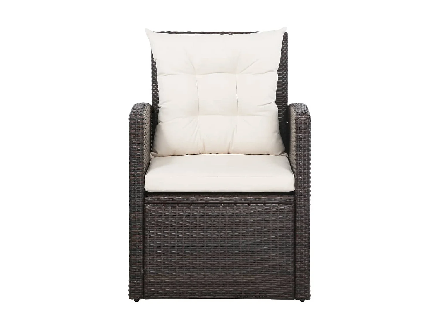 Salon de jardin 5 pcs avec coussins Résine tressée Marron 31