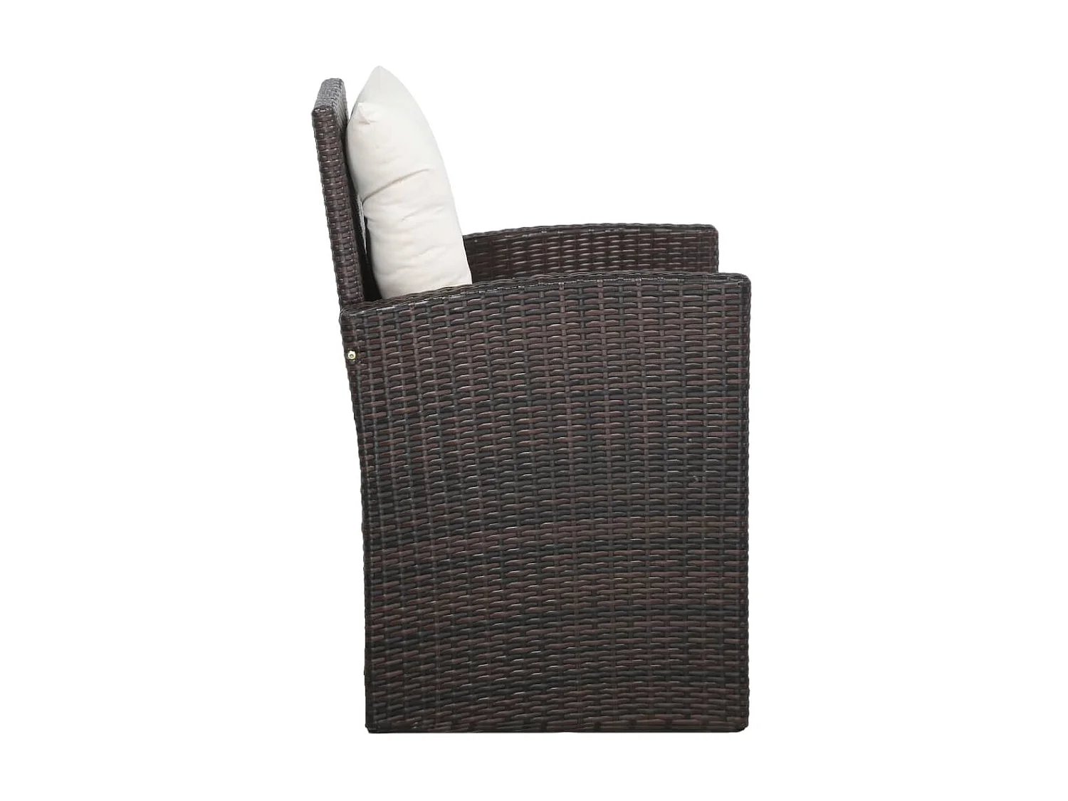 Salon de jardin 5 pcs avec coussins Résine tressée Marron 31