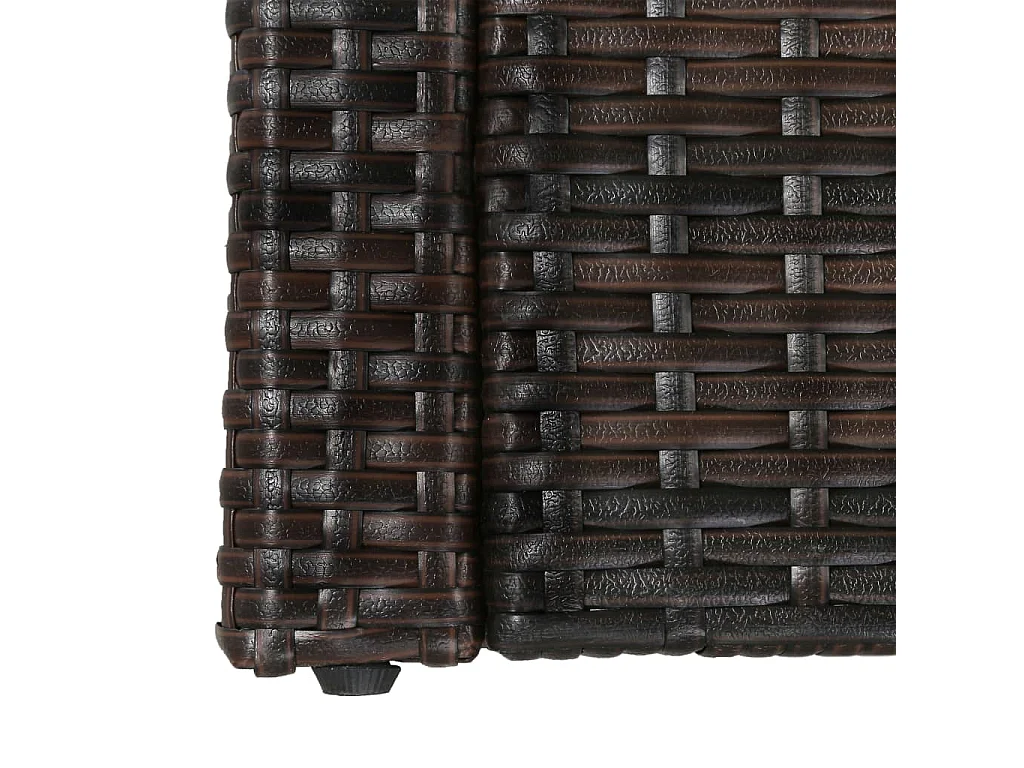 Salon de jardin 5 pcs avec coussins Résine tressée Marron 31