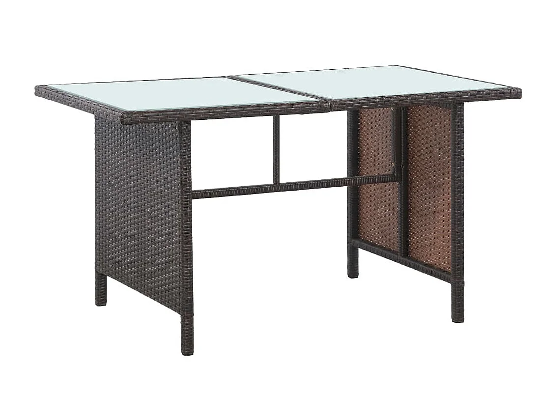 Salon de jardin 5 pcs avec coussins Résine tressée Marron 31