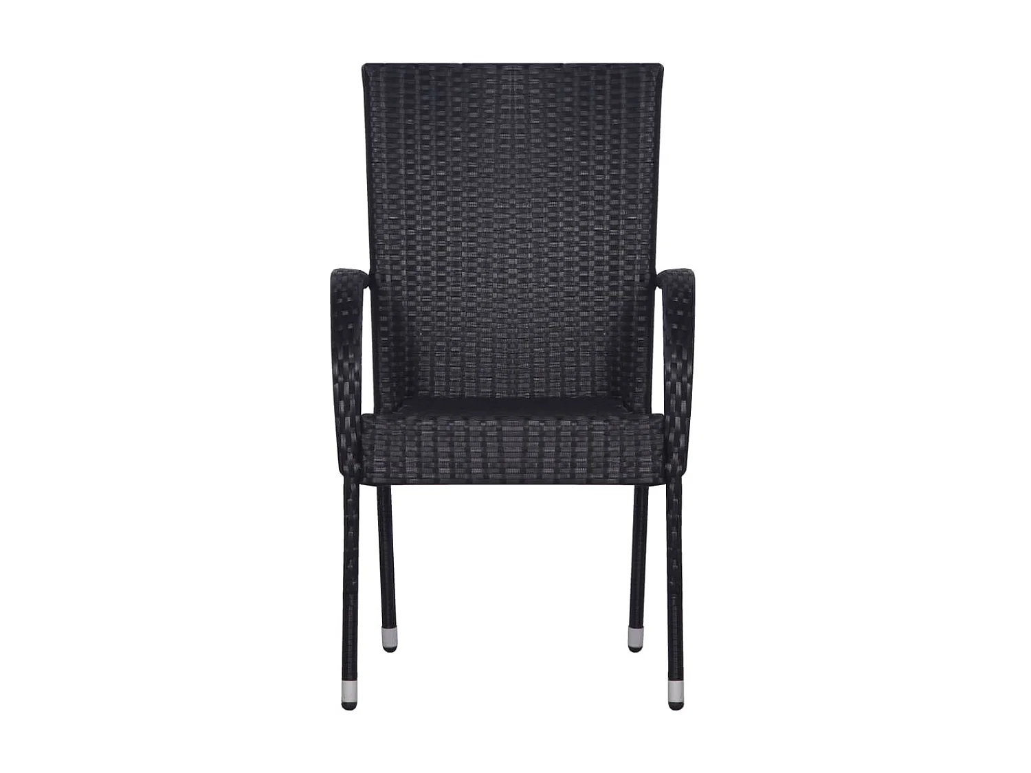 Ensemble de salle à manger de jardin 5 pcs Noir 30