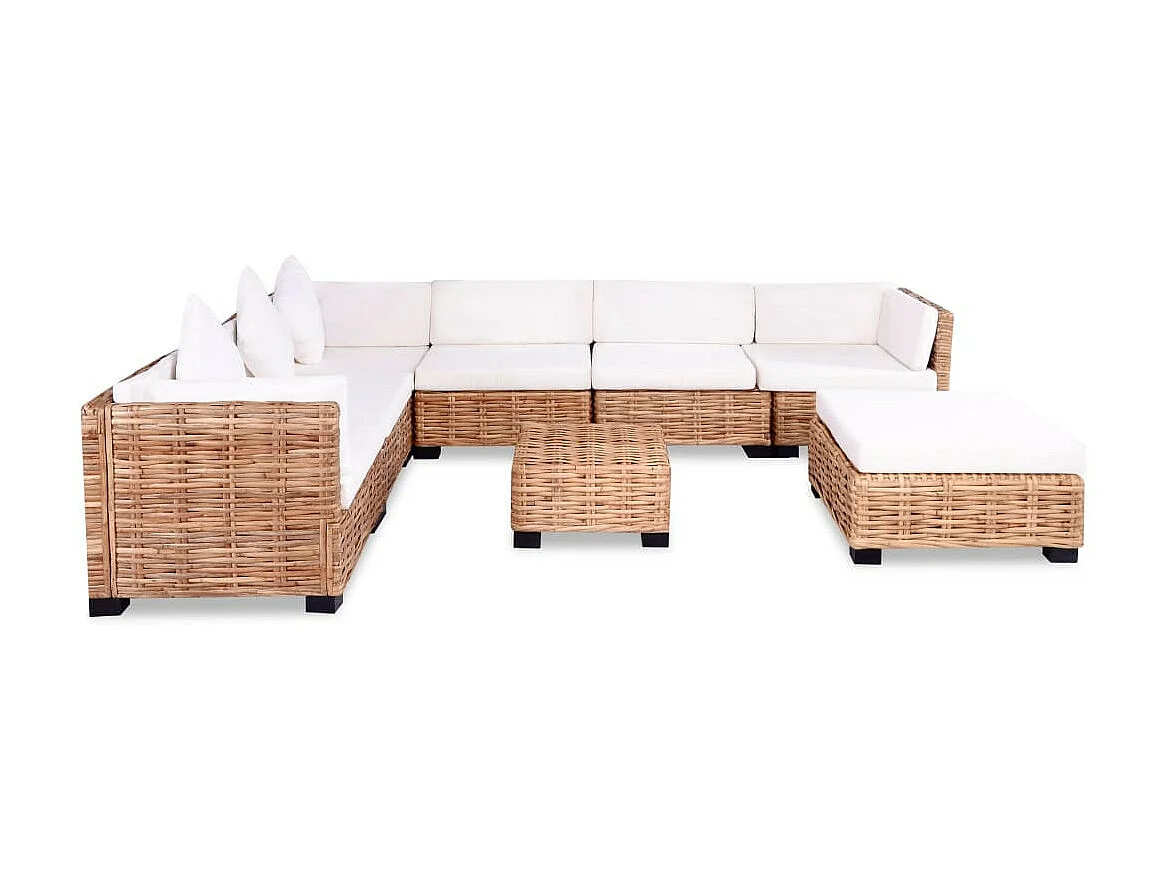 Jeu de canapés Rotin naturel