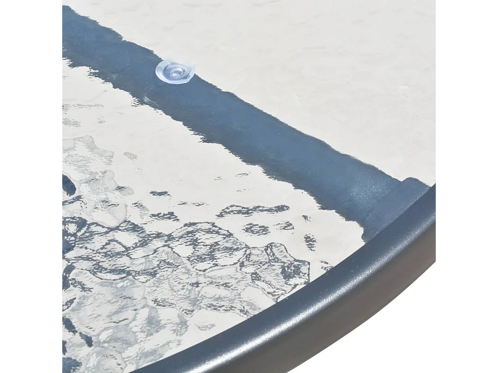 Mobilier de salle à manger d'extérieur 5 pcs Acier Noir