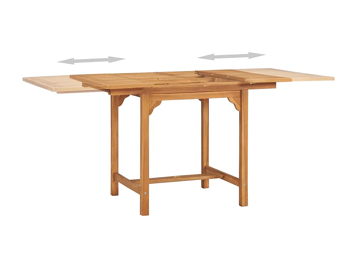 Salon de jardin 7 pcs Bois de teck massif 11