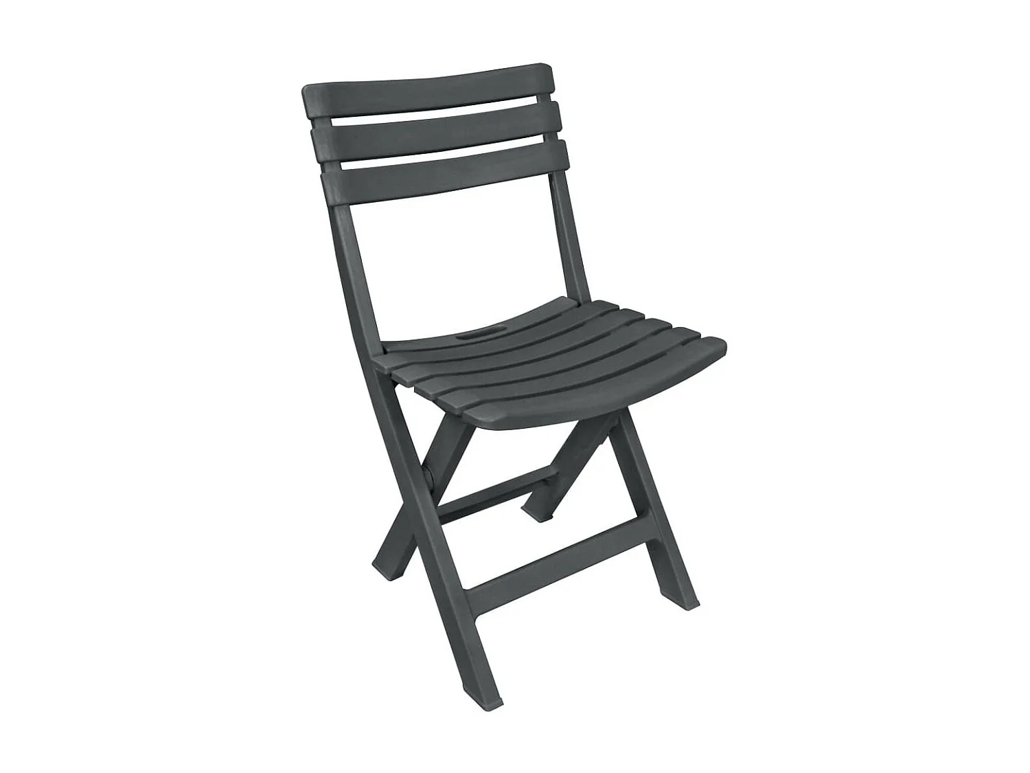 Mobilier de bistro pliable 3 pcs Plastique Anthracite