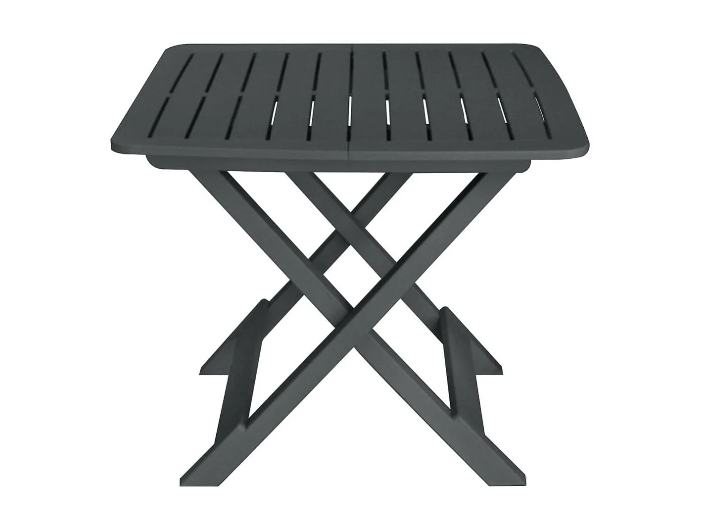 Mobilier de bistro pliable 3 pcs Plastique Anthracite