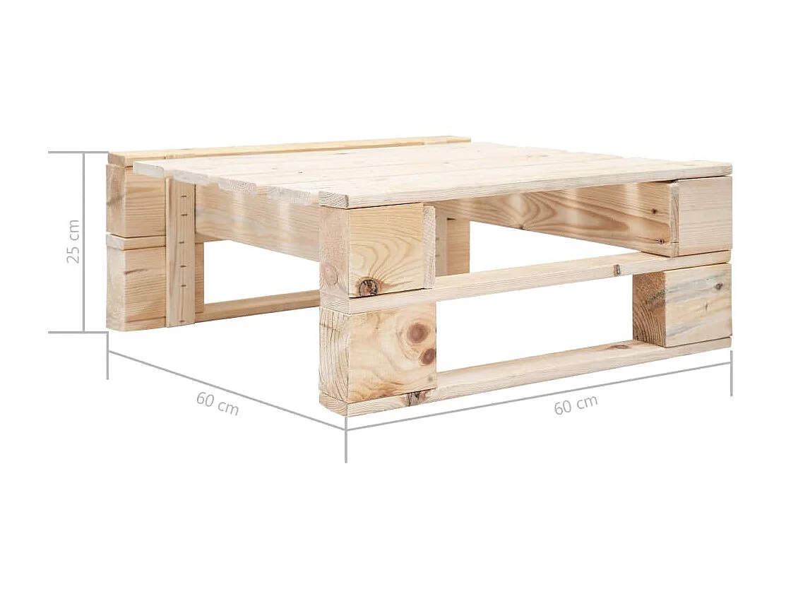 Salon de jardin palette 6pcs avec coussins Bois de pin imprégné 31