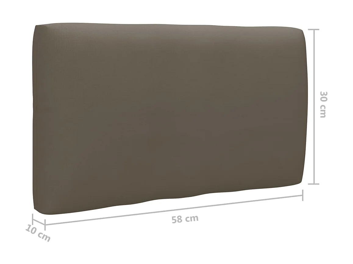 Salon de jardin palette 6pcs avec coussins Bois de pin imprégné 31