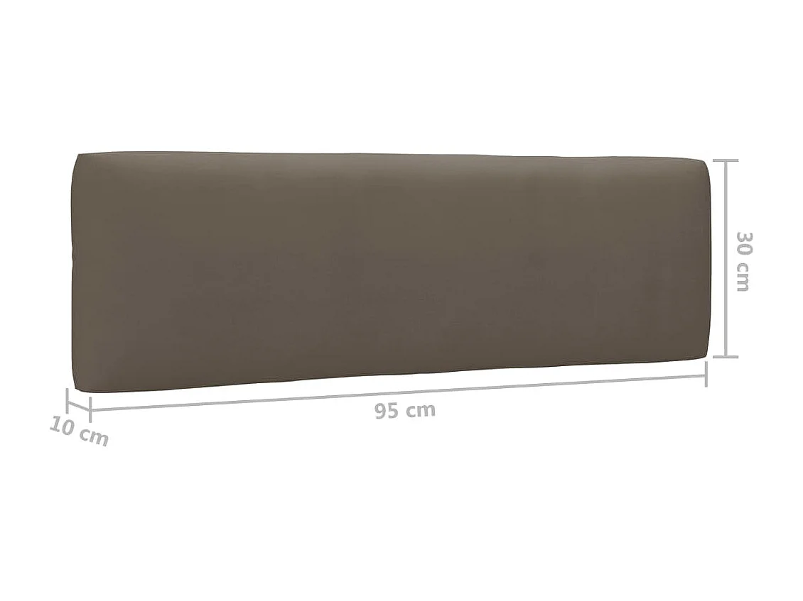 Salon de jardin palette 6pcs avec coussins Bois de pin imprégné 31