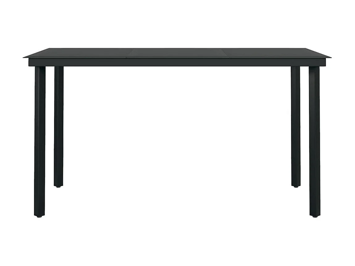 Ensemble de salle à manger de jardin 5 pcs Noir 32