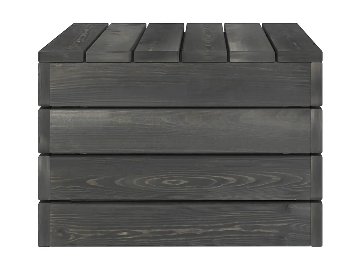 Salon palette de jardin 2 pcs avec coussins Bois de pin massif 13