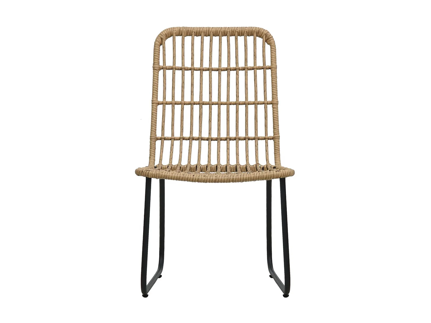 Ensemble à dîner d'extérieur 3 pcs Résine tressée et verre 2