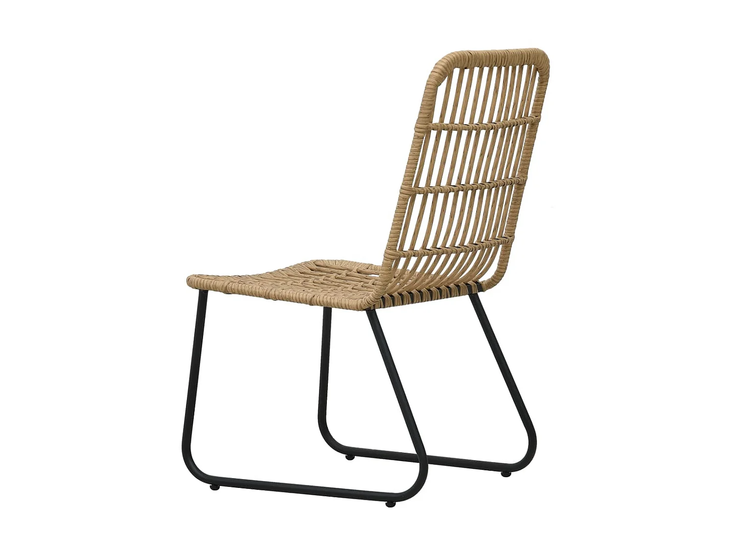 Ensemble à dîner d'extérieur 3 pcs Résine tressée et verre 2