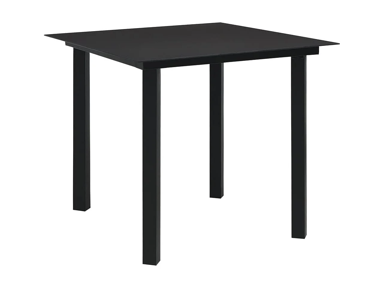 Ensemble à dîner d'extérieur 3 pcs Résine tressée et verre 2