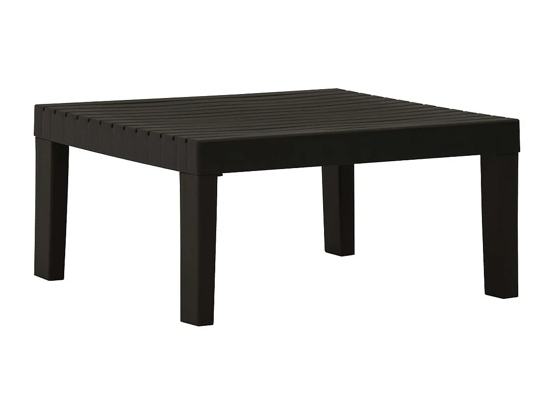 Salon de jardin 3 pcs avec coussins Plastique Gris 2