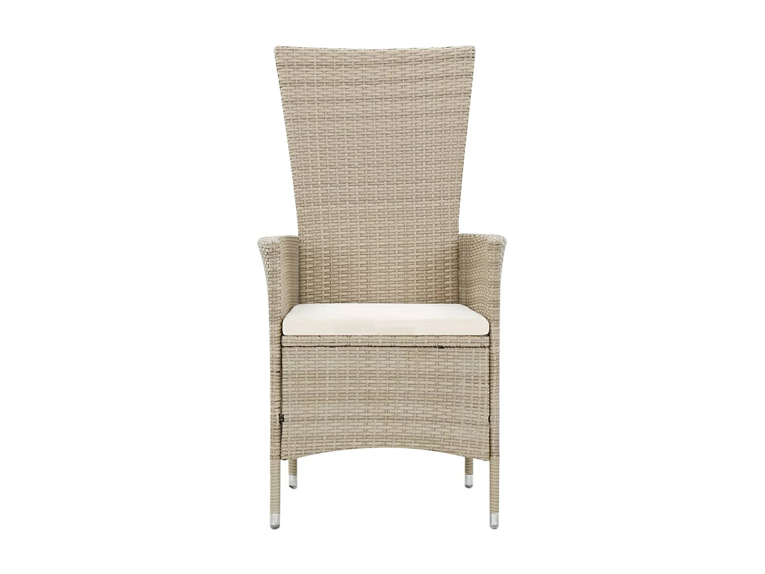 Salon de jardin avec coussins 9 pcs Résine tressée Beige