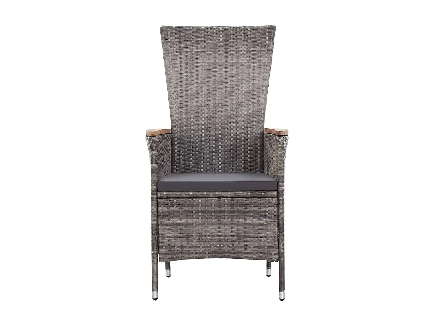 Salon de jardin 3 pcs avec coussins Résine tressée Gris 11