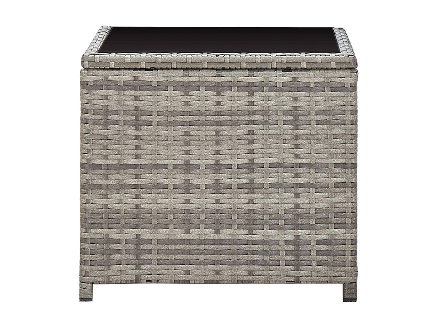 Salon de jardin 3 pcs avec coussins Résine tressée Gris 11