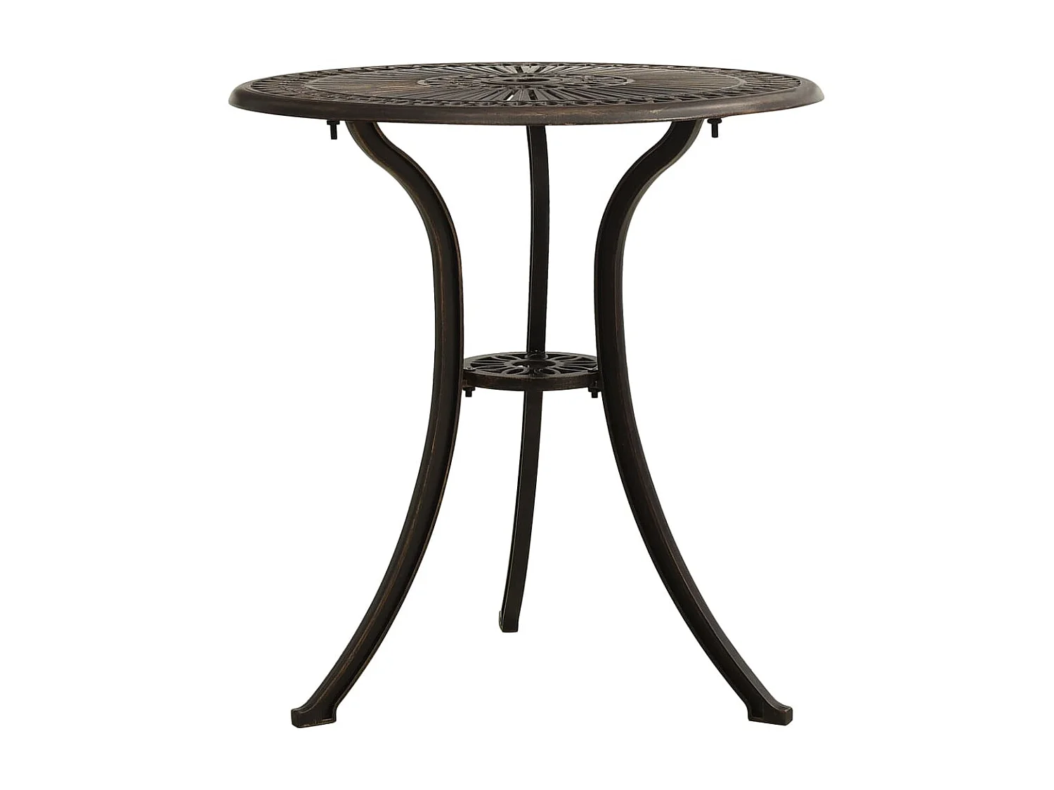 Ensemble de bistro 3 pcs Aluminium coulé Bronze 6