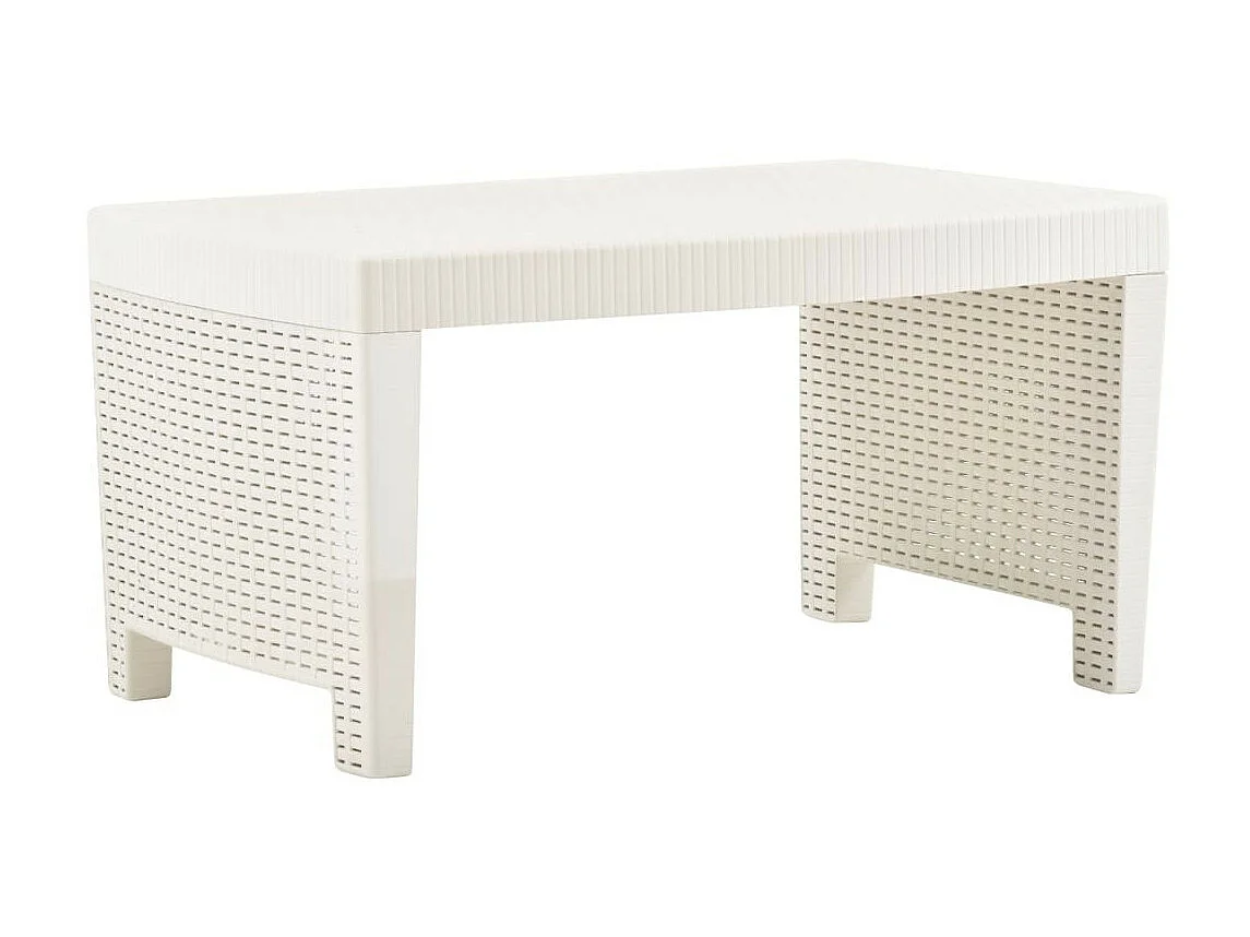 Salon de jardin 3 pcs Plastique Blanc 2