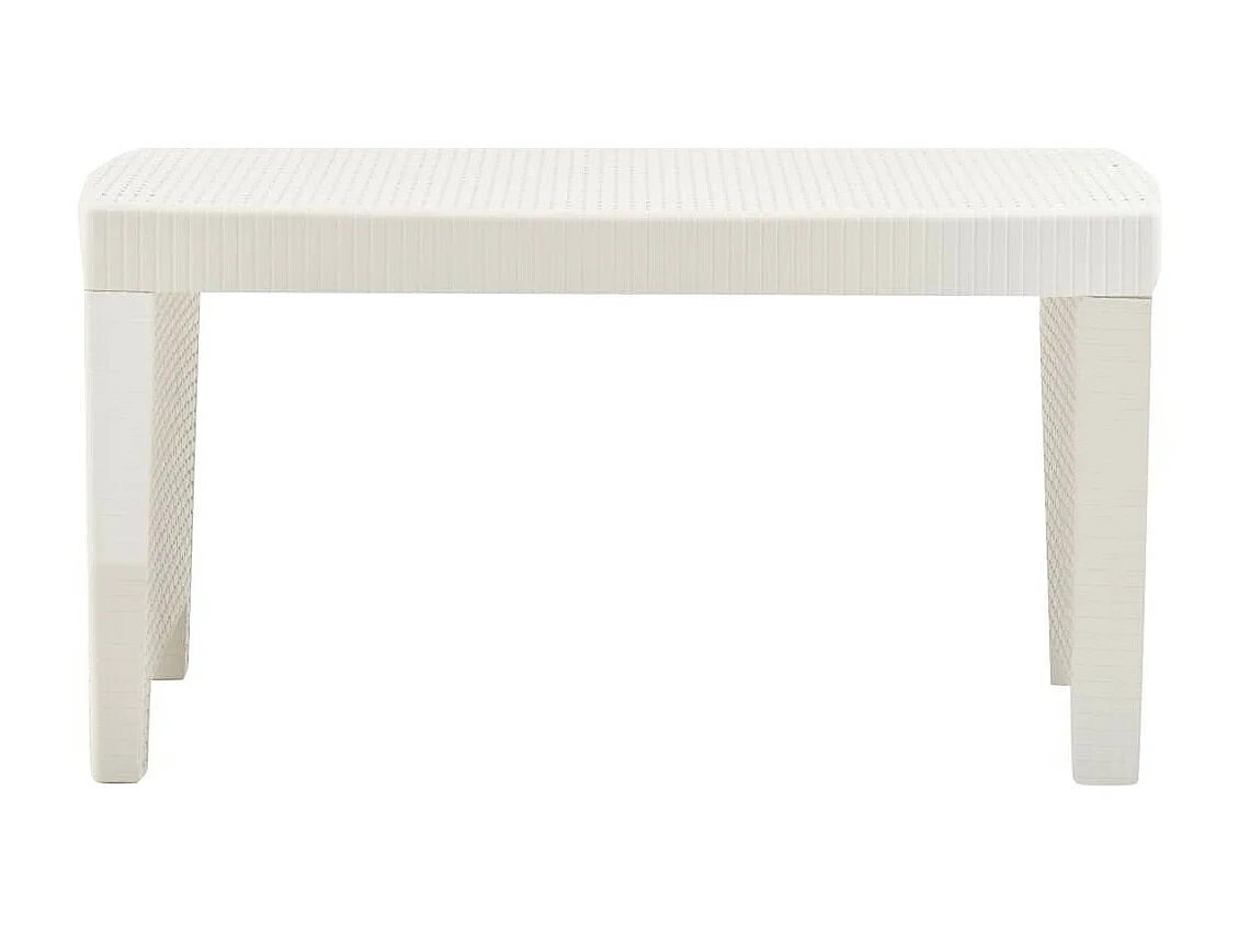 Salon de jardin 3 pcs Plastique Blanc 2