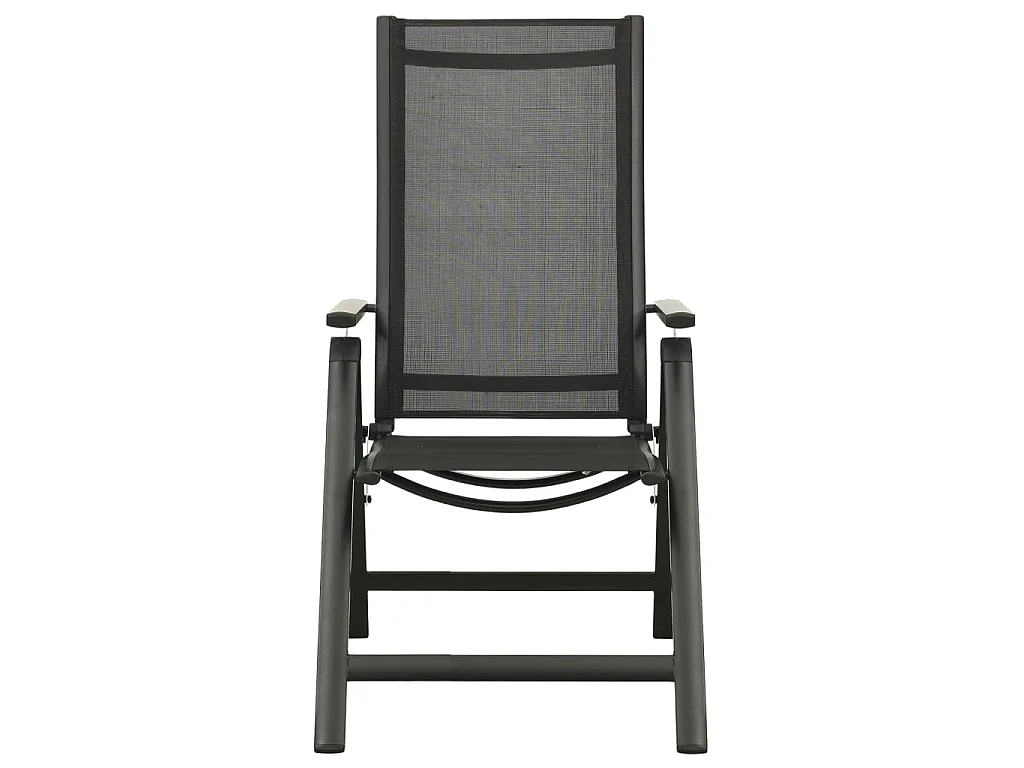 Ensemble de salle à manger de jardin 7 pcs Aluminium Anthracite