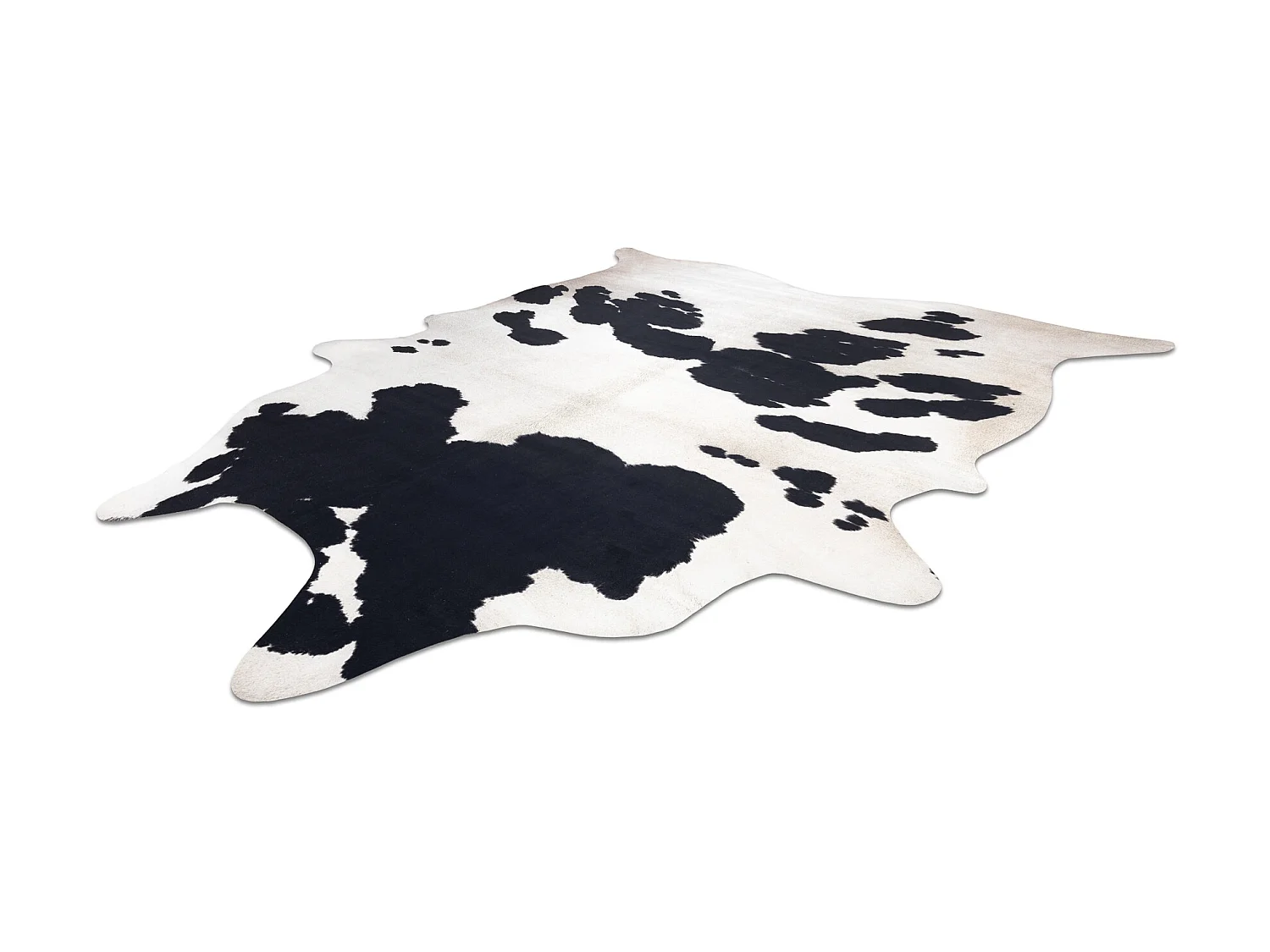 Tapis Imitation Peau de vache, Vache G5069-1, cuir noir blanc 155x195 cm