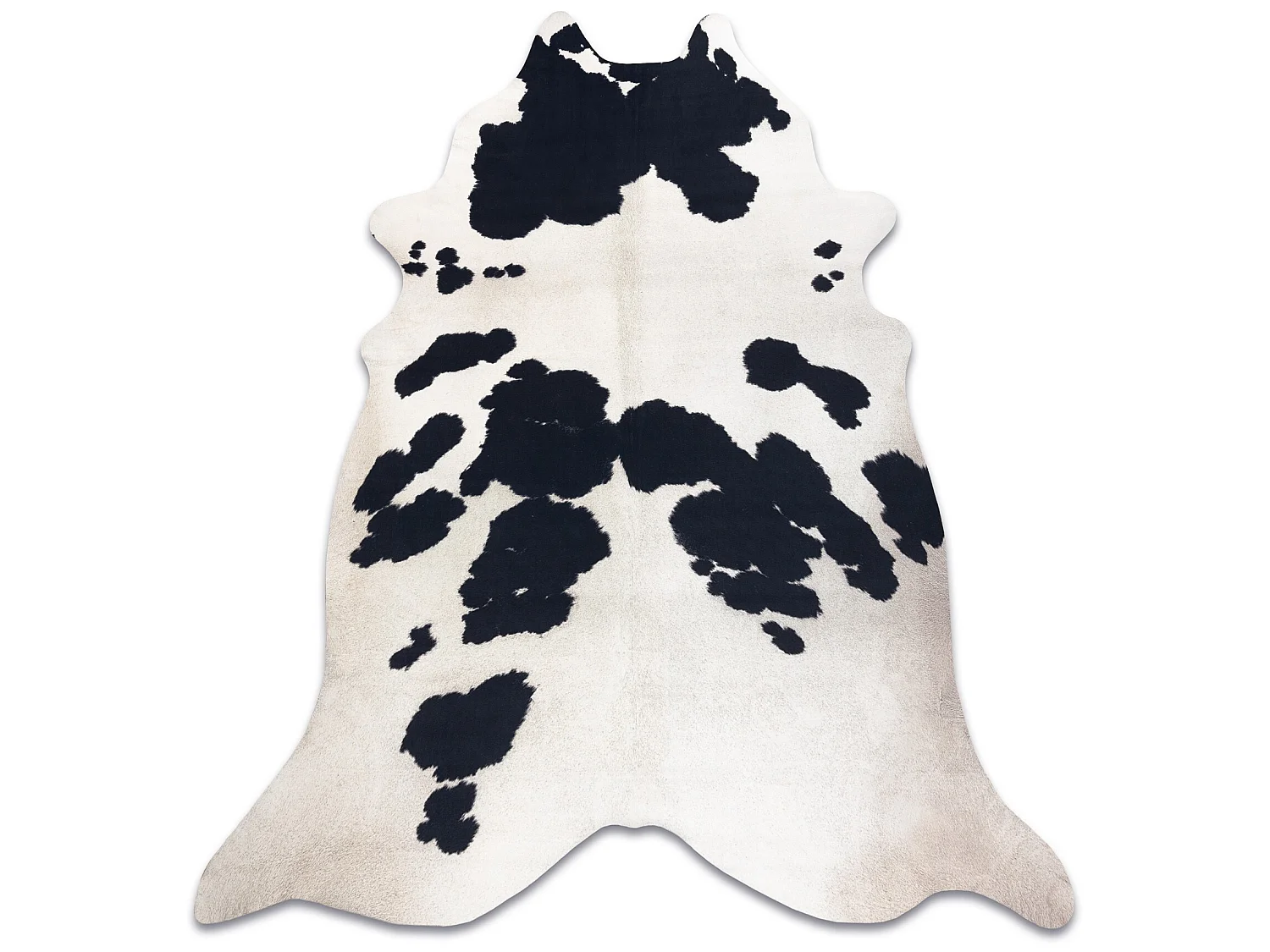 Tapis Imitation Peau de vache, Vache G5069-1, cuir noir blanc 155x195 cm