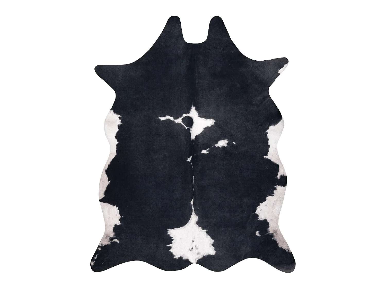 Tapis Imitation Peau de vache, Vache G5070-3 blanc noir cuir  180x220 cm