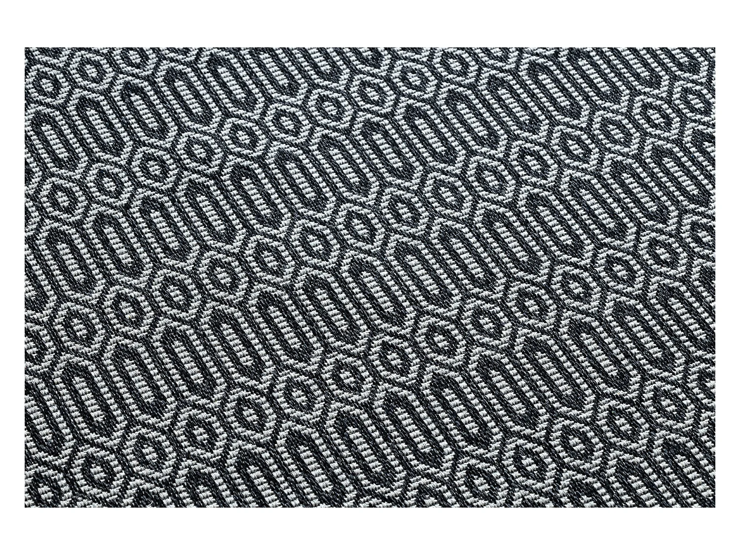 Tapijt CASA Ecologisch , EKO SISAL Boho Geknoopt 22075 zwart / grijskl 114x170 cm