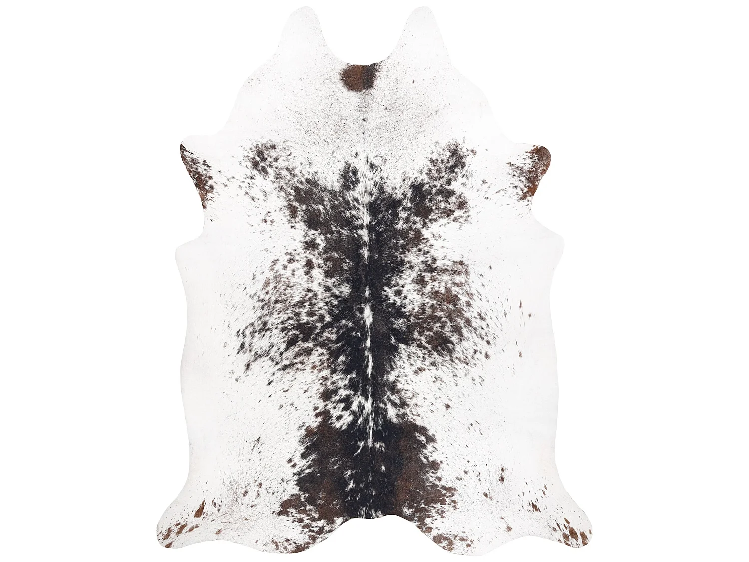 Tapijt Kunstleer Imitatie rundleer , G5074-1 wit-bruin leer 155x195 cm