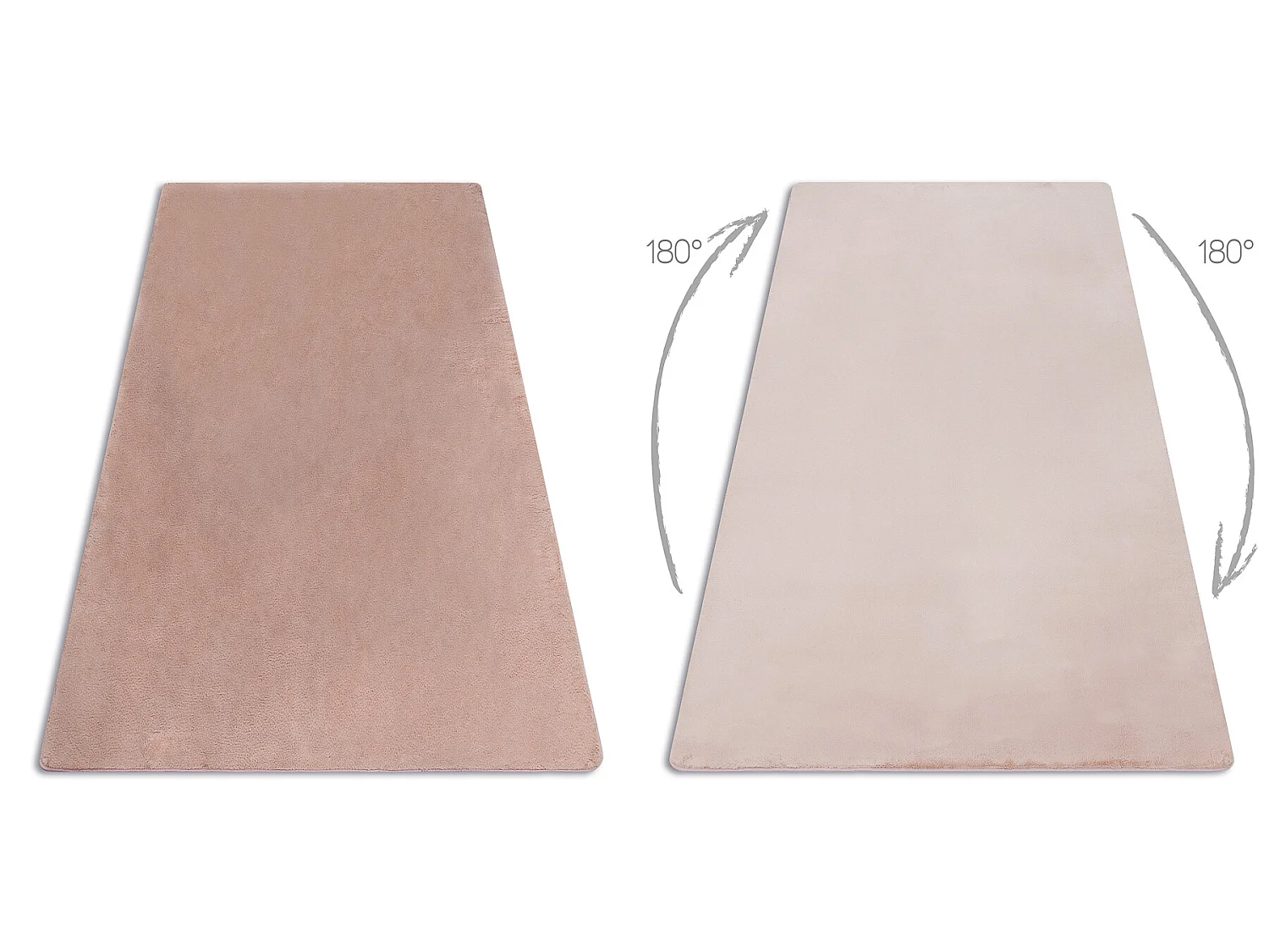 Modern wastapijt POSH shaggy, pluche, dik anti-slip roze 160x220 cm