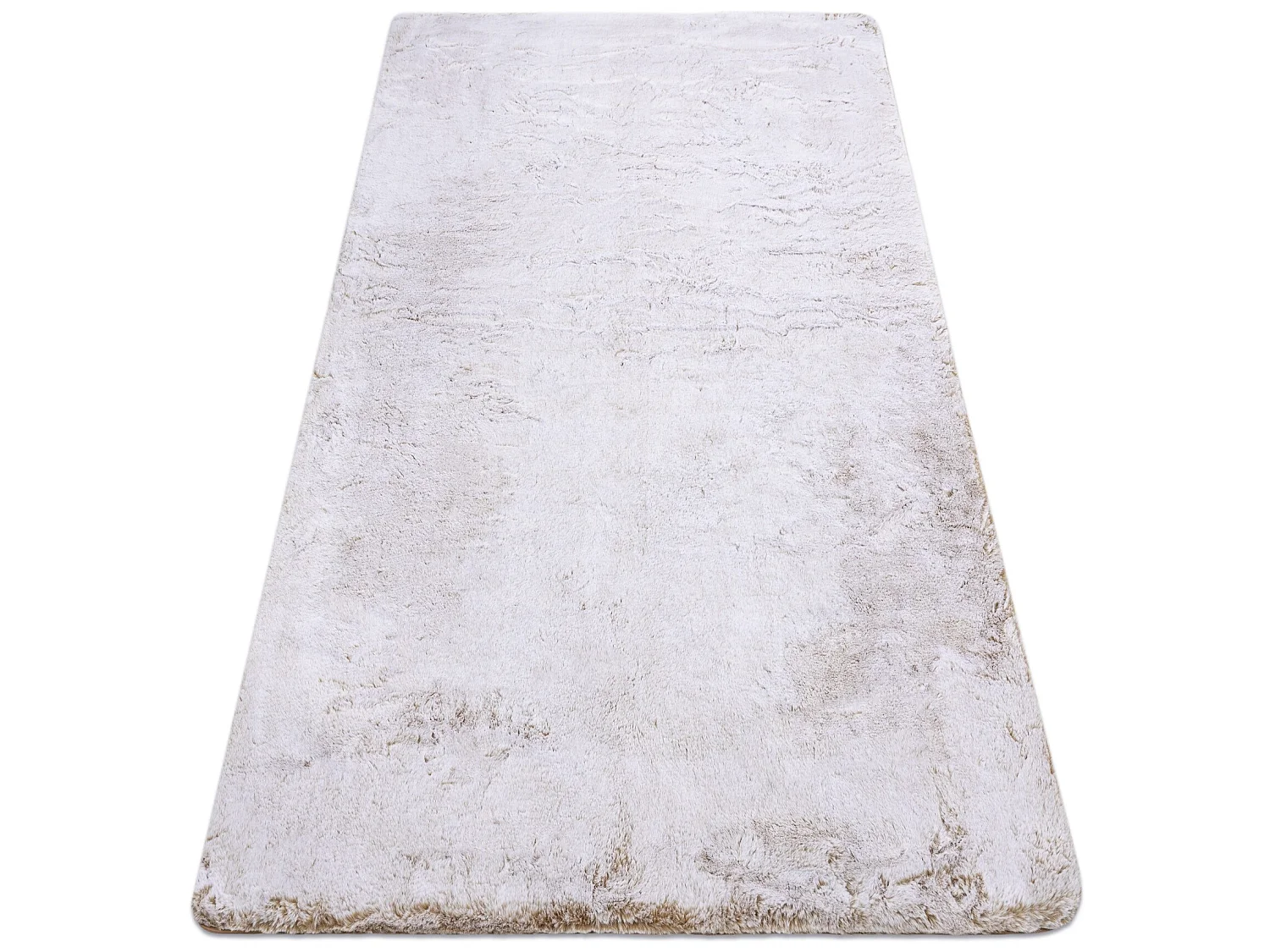 Tapis de lavage moderne LAPIN shaggy, antidérapant beige / ivoire 180x270 cm