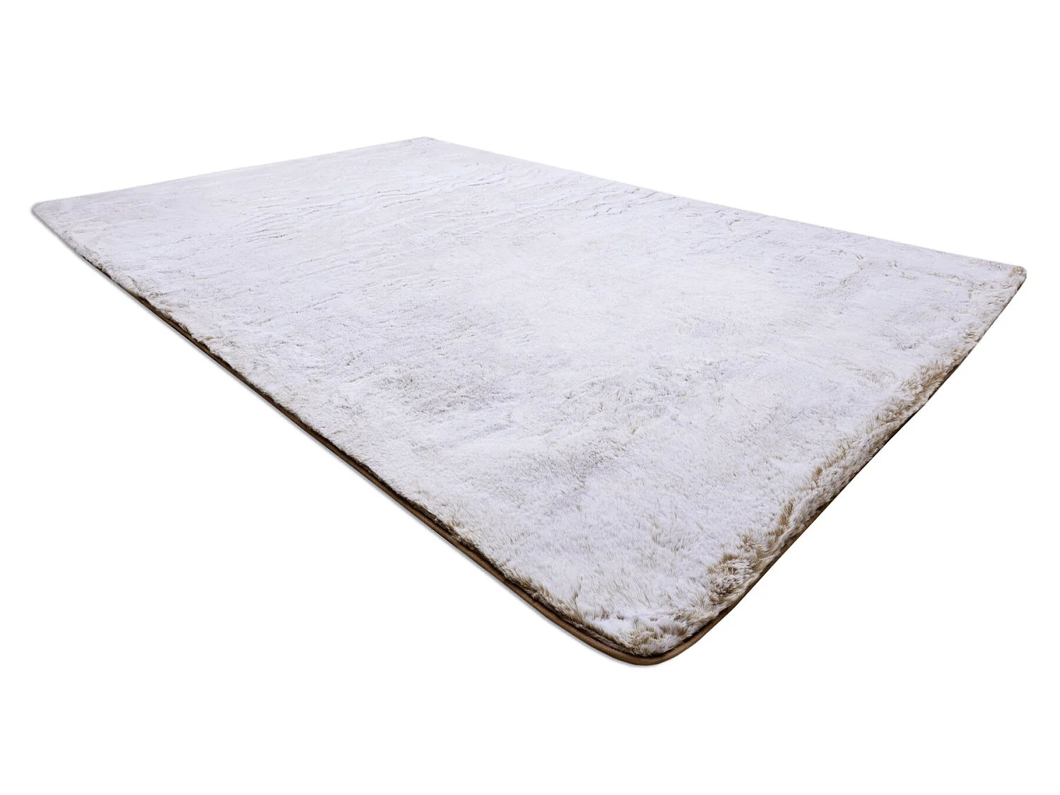 Tapis de lavage moderne LAPIN shaggy, antidérapant beige / ivoire 180x270 cm