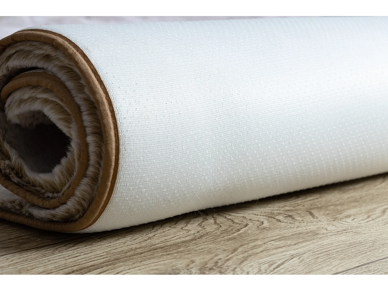 Tapis de lavage moderne LAPIN shaggy, antidérapant beige / ivoire 180x270 cm