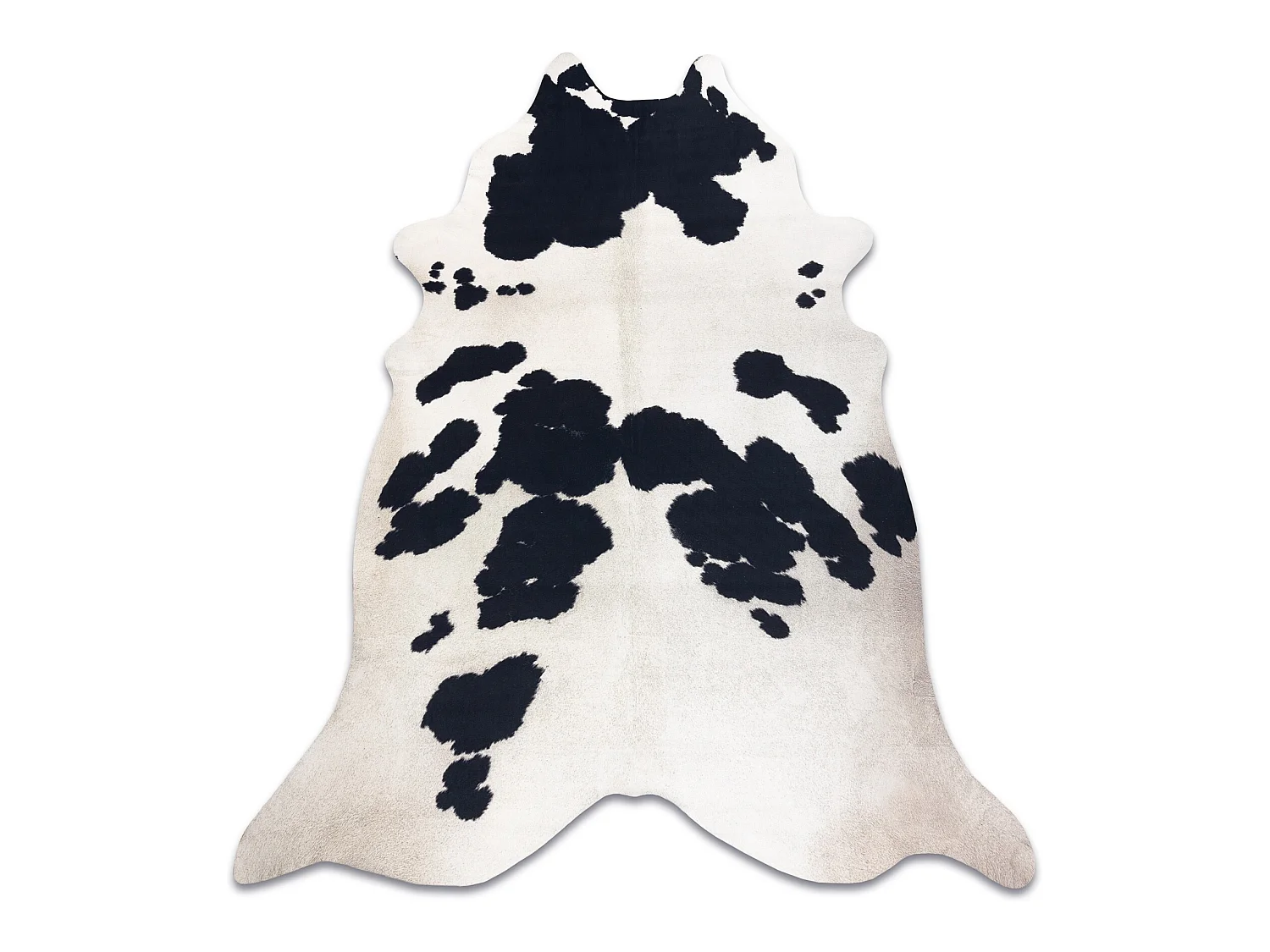 Tapis Imitation Peau de vache, Vache G5069-1, cuir noir blanc 180x220 cm