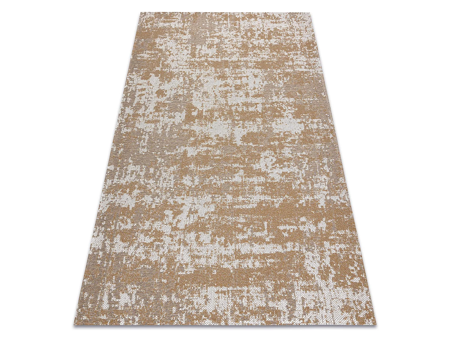 Tapis CASA ECO SIZAL BOHO  vintage 2809 crème / jaune, tapis en coton 114x170 cm